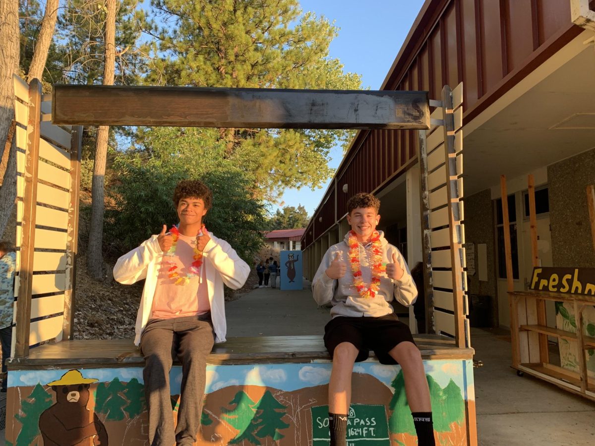 SCHOOL SPIRIT? CHECK!
Homecoming preparation has been going smoothly. Sophomores Ben Diamond and Carter Webb assisted in painting their class lemonade stand that will be showcased during the Homecoming football game. “We’ve been coming every day for ASB to work on our lemonade stand and we’ve just been painting it… I don’t really understand football but I want us to win,” Diamond commented.