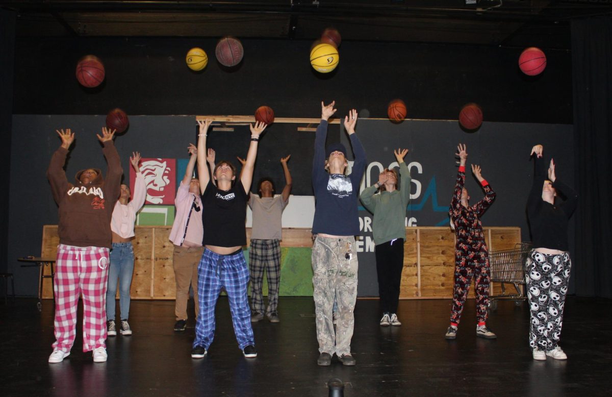Summervilles play production of High school Musical are underway. 
Isis Shavers (10), Jasmine Sweet (11), Kai Pradenas (12), Ezra Brannon (9) , Ben Diamond (10), Owen Bartholow (12), Kaleah Caudillo (11), Dylan OShea (12), Landon Bohen (9), and Kelly Plaisted (11) all dance to one of the songs. So far its running really smoothly and Im pretty happy with how its turning out. I think its gonna be a really good play, Bettencourt said.