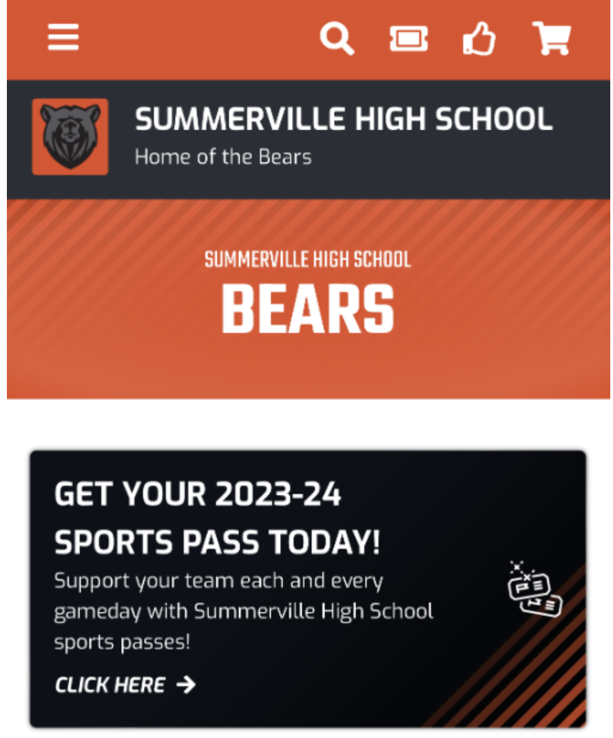 Tickets for all Summerville High sports games are for sale through Ticket Spicket. Once you arrive at the game, you can pull up your tickets on your phone and show it to the person working at the gate. This system takes much less time than buying tickets at the game with the goal of expediting the process. 